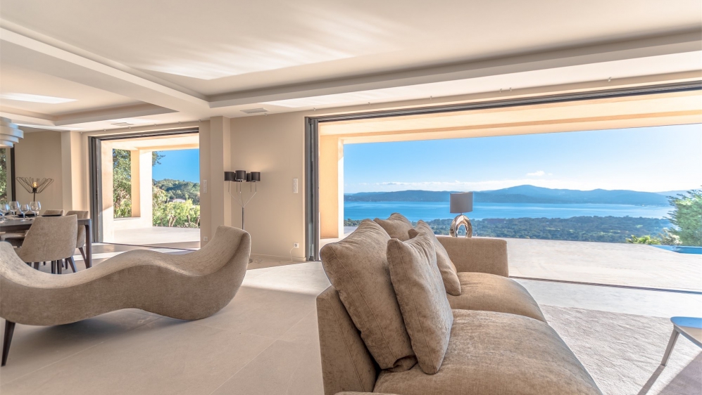 Stunning contemporary villa offering the most amazing views of St.Tropez bay