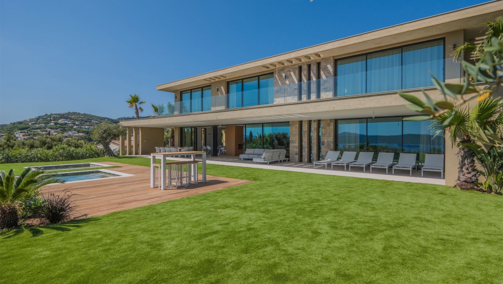 Phenomenal high tech designer villa with the most amazing views over Saint Tropez bay area