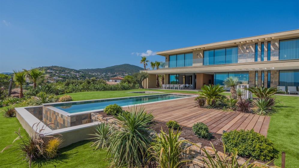 Phenomenal high tech designer villa with the most amazing views over Saint Tropez bay area