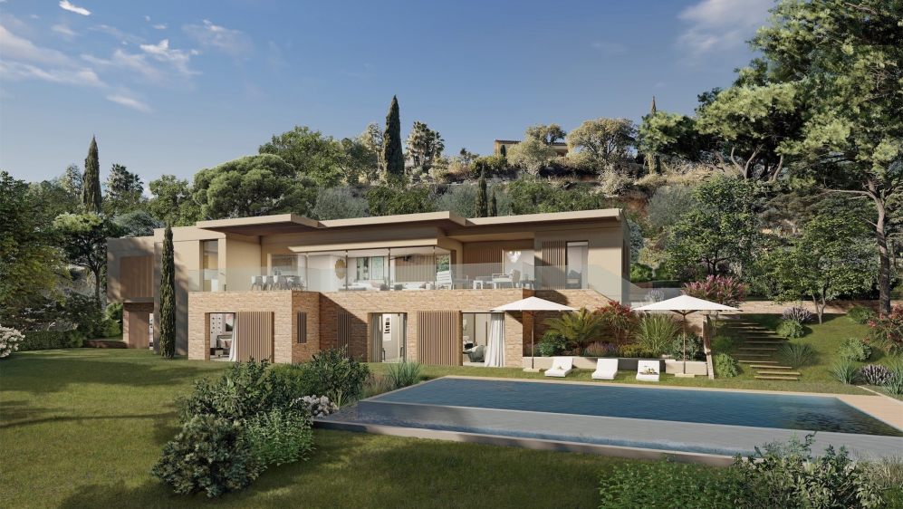 Exquisite New High-End Design Villas with Spectacular Views of Saint Tropez bay