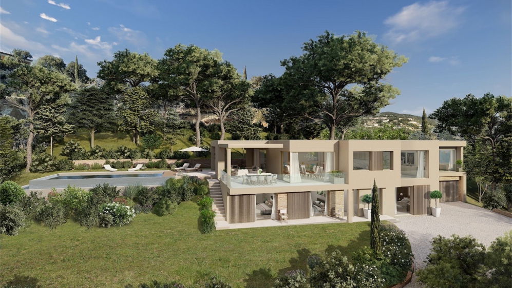 Luxe nieuwe high end design villa's met schitterend uitzicht over de baai van Saint Tropez