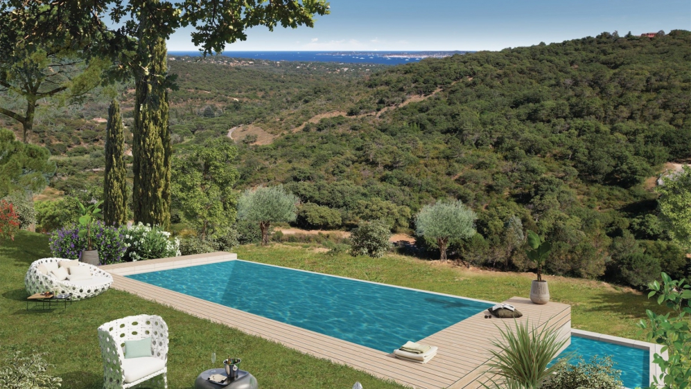Luxe nieuwe high end design villa's met schitterend uitzicht over de baai van Saint Tropez