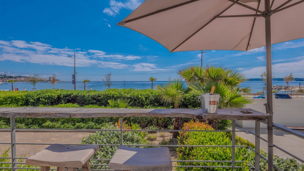Bohemian-chic villa met zeezicht in Sainte-Maxime op loopafstand strand, jachthaven en centrum