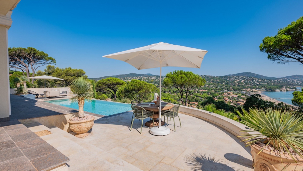 Exclusive villa with the most spectacular views over La Nartelle beach and the sea