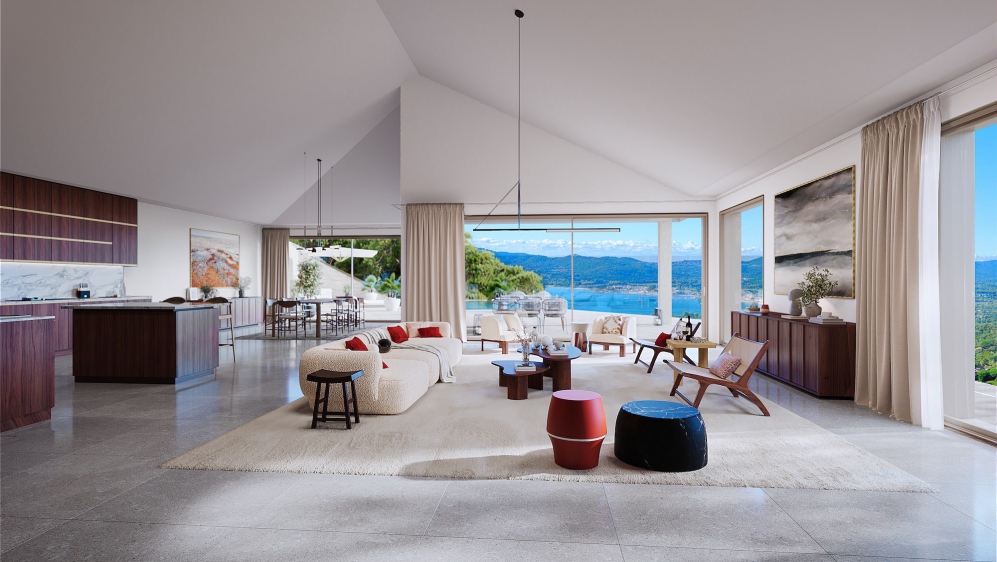 High-end luxury new build designer villas in private estate overlooking Saint Tropez