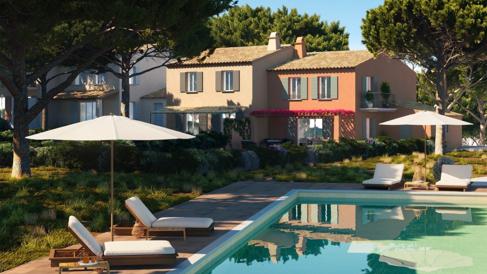 Beautiful new build villas just a short stroll from the lovely sandy beach of La Nartelle