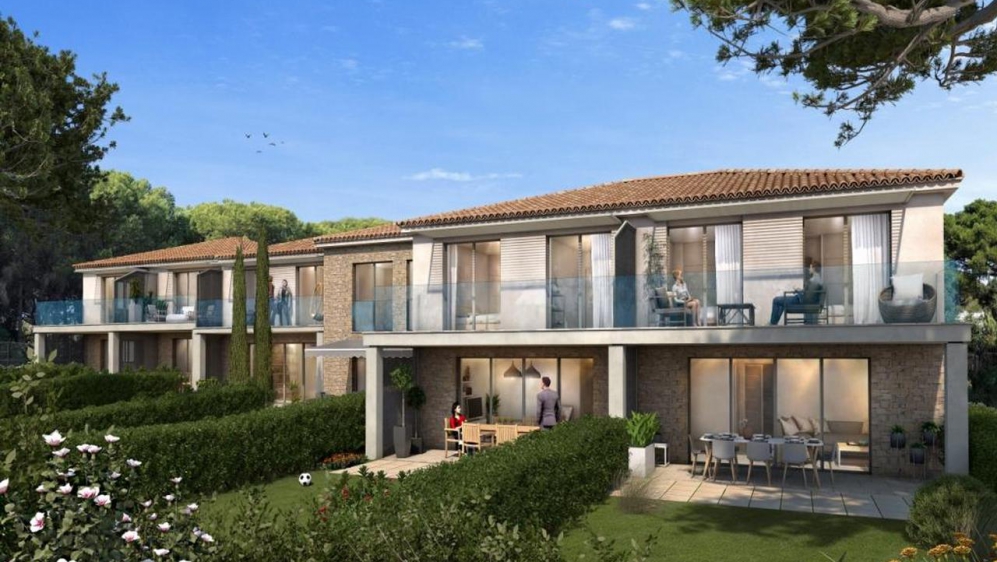 Modern new build sea front apartments 