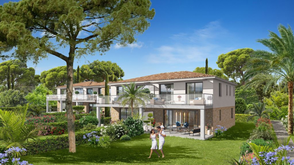 Modern new build sea front apartments 