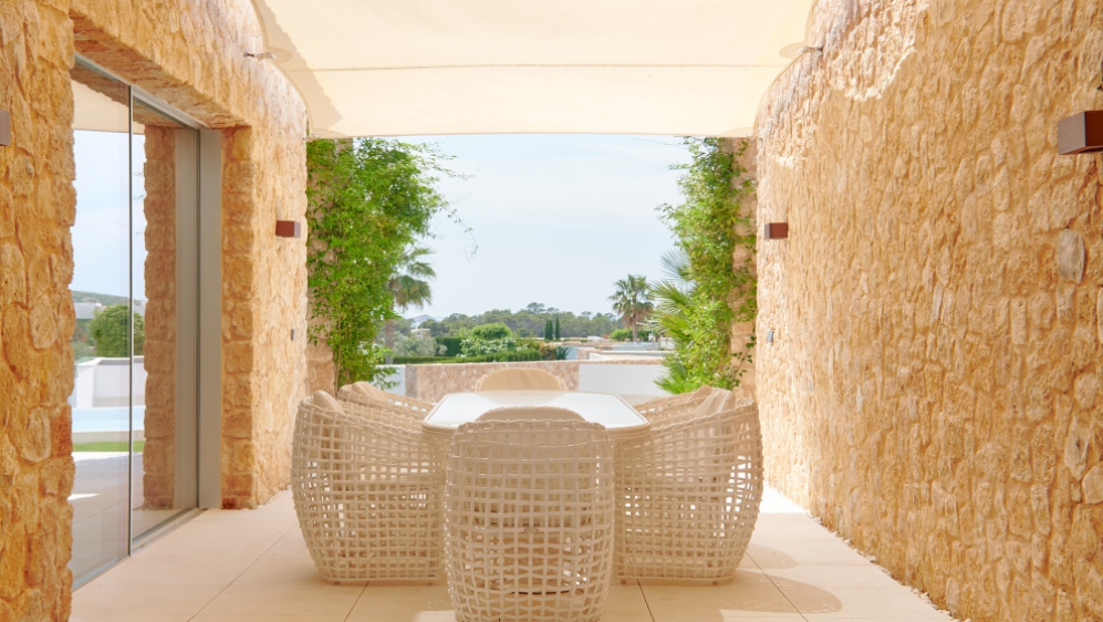 Stunning modern Ibiza villa with rental license in private urbanisation close to the beach