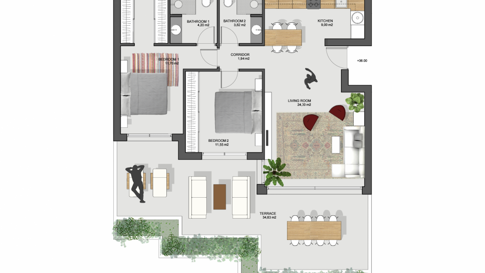 Stunning new build apartment with beautiful sea views located within walking distance to the beach