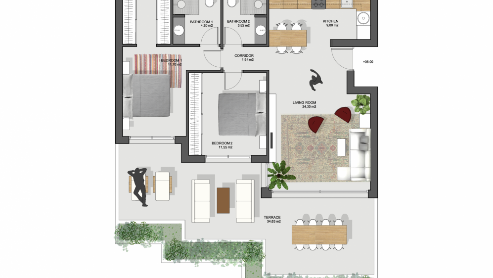 Schitterend nieuw appartement met fantastisch zeezicht op loopafstand van het strand