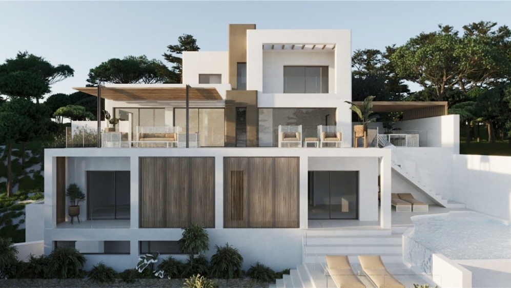 Schitterende moderne Ibiza stijl villa met spectaculair zicht op Es Vedra én verhuurlicentie!