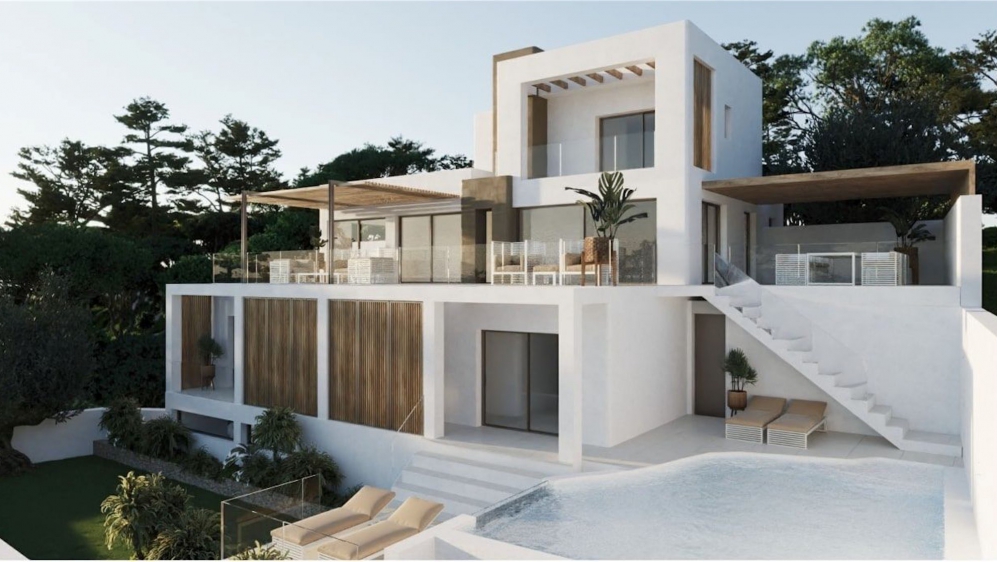 Stunning modern Ibiza villa with spectaculair Es Vedra views and touristic rental license!
