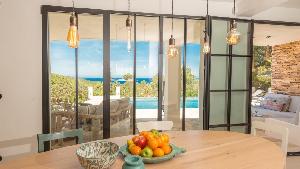 Absolutely stunning villa with rental license and spectaculair sea and sunset views in Cala Tarida