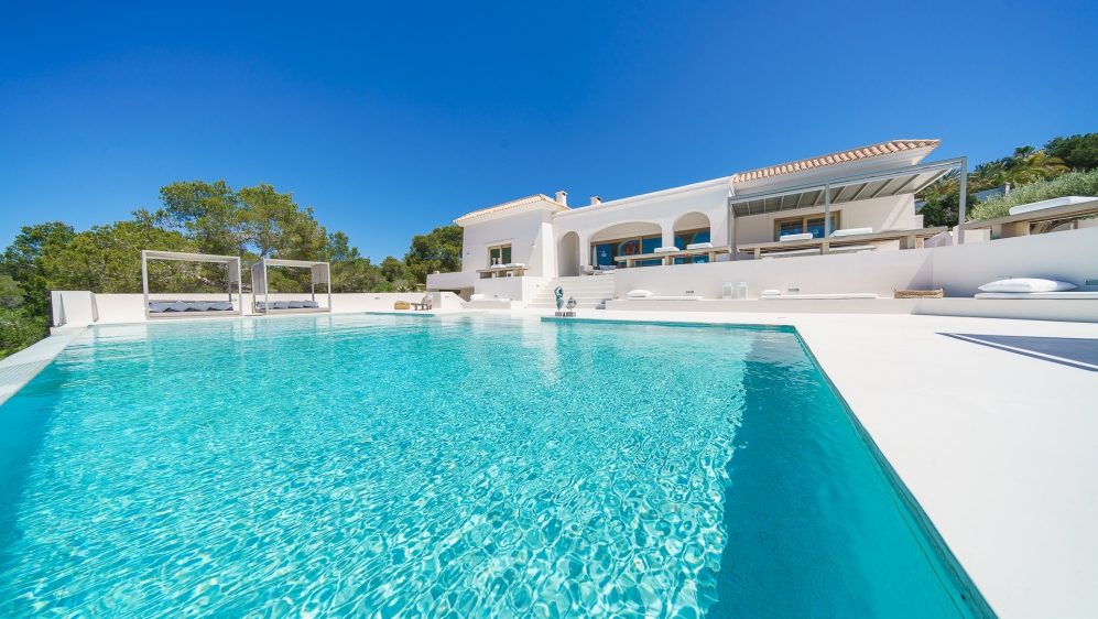 Stunning sea view villa close to Cala Tarida beach