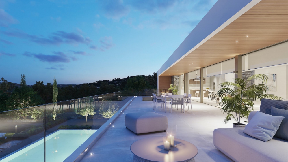 Back on the market: Luxurious high end villa with amazing views close to Ibiza town and the sea