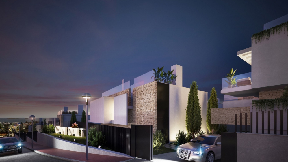 Stunning high end designer villas with sea views walking distance to the marina of Sta Eulalia