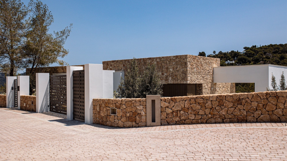 Luxury Ibiza villas within private and guarded estate overlooking the Roca Llisa Golf course