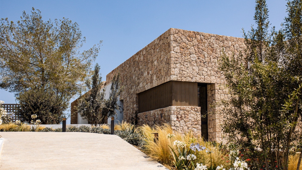 Luxury Ibiza villas within private and guarded estate overlooking the Roca Llisa Golf course