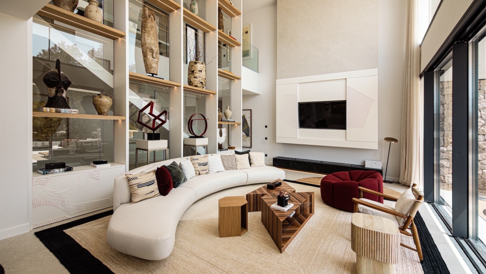 Luxury Ibiza villas within private and guarded estate overlooking the Roca Llisa Golf course