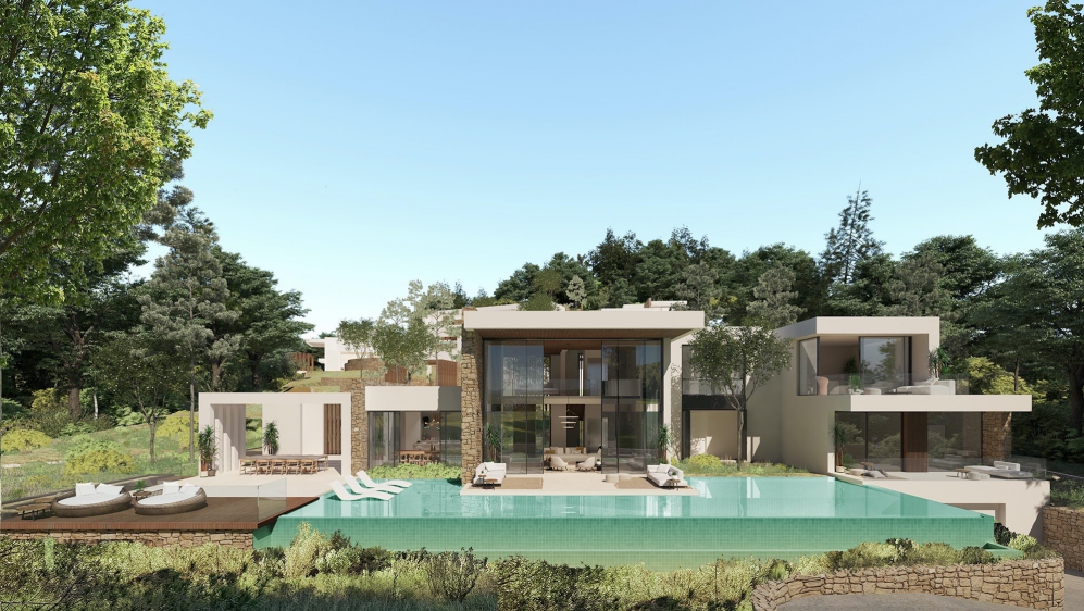 Luxe high end Ibiza villa's in exclusief en zeer goed beveiligd privé domein