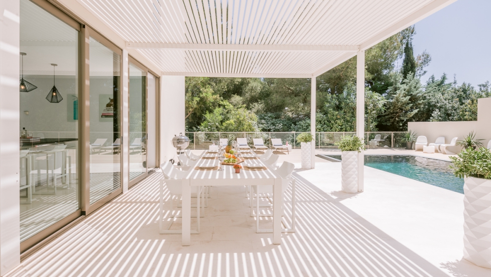 Stunning contemporary designer villa in secure urbanisation close to Ibiza town