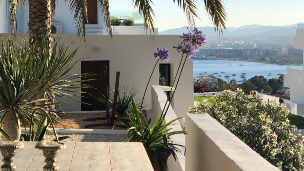 Beautiful modern property in Can Pep Simo overlooking Ibiza town and the sea