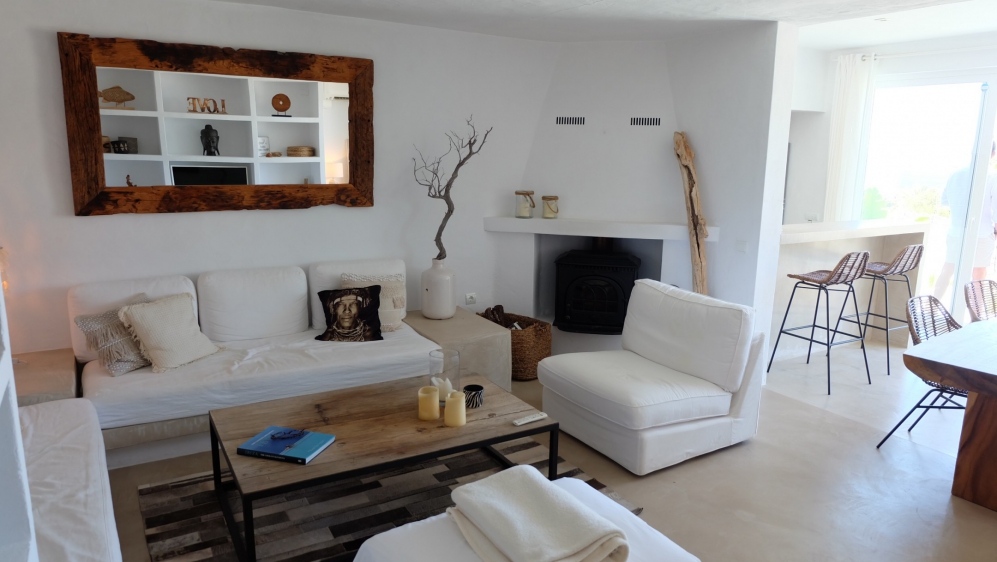 Charmant Ibiza stijl huis op loopafstand van het strand van Cala Vadella