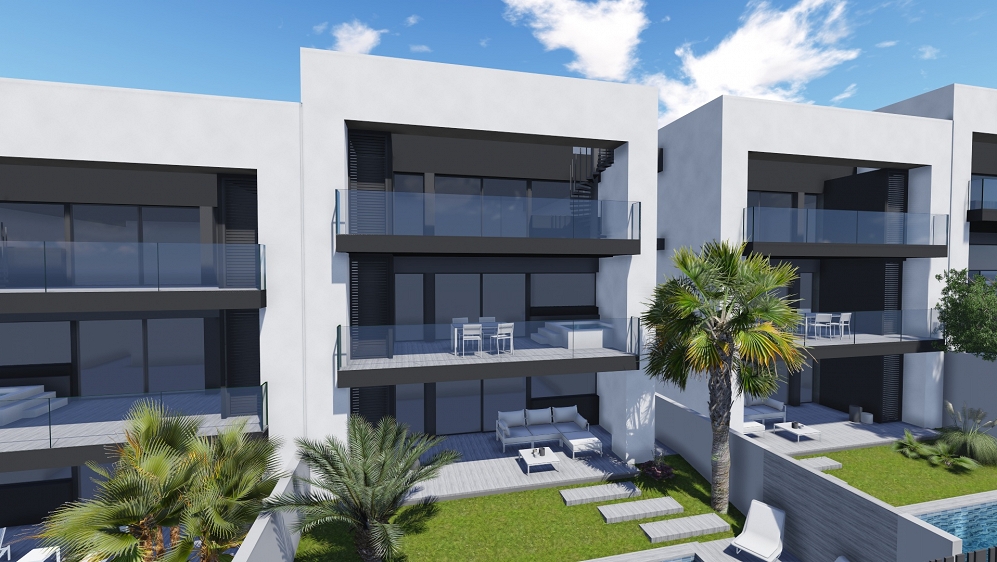 Luxury new build contemporary apartments for sale at walking distance from Talamanca beach