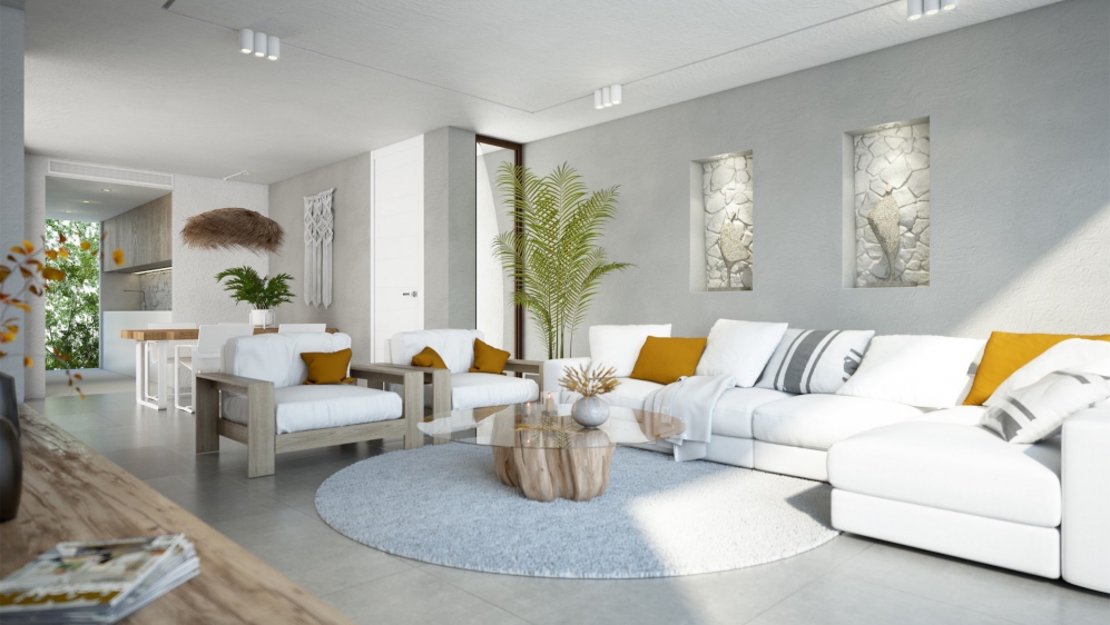 High tech design duplex appartement met privé zwembad op loopafstand van het strand