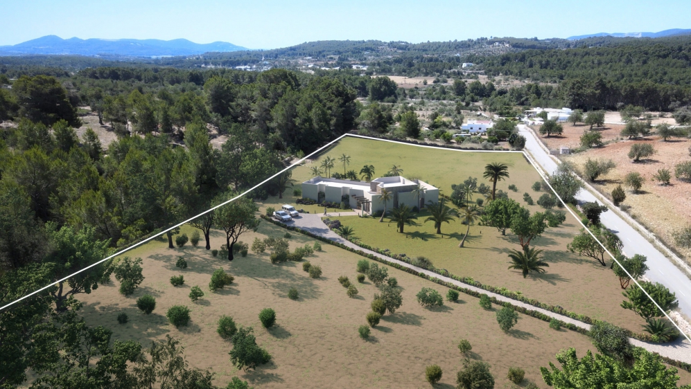 Stunning Ibiza Style Villa Under Construction on a Large Plot near Santa Gertrudis