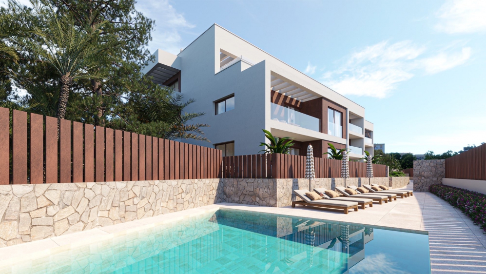 Luxe moderne nieuwbouw appartementen op loopafstand van het strand van Santa Eulalia