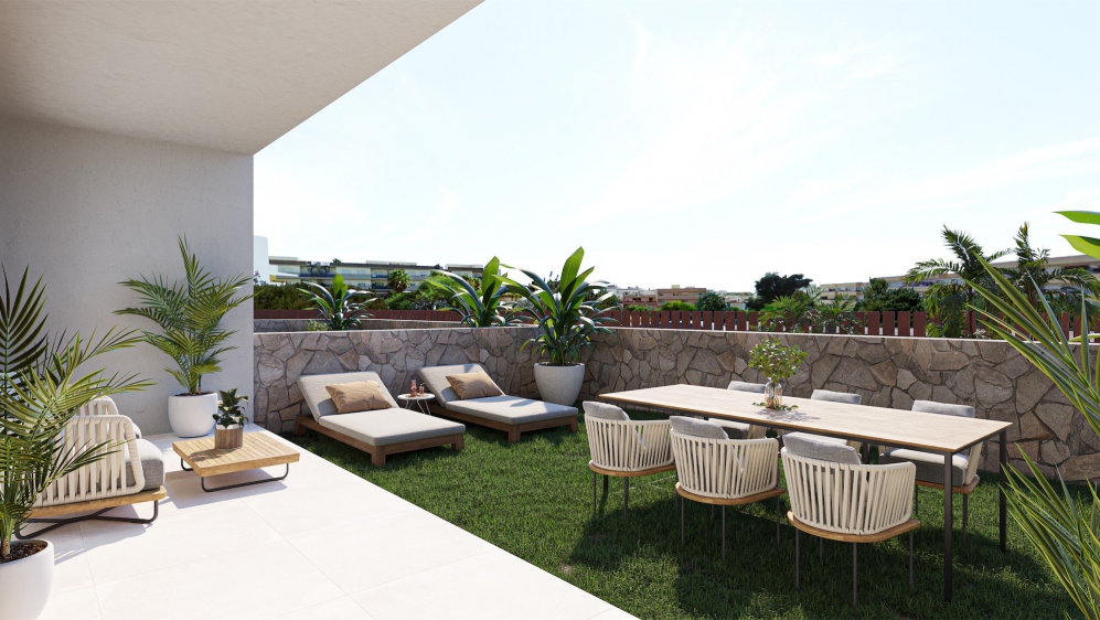 Luxury modern new-build apartments within short walking distance of Santa Eulalia Beach