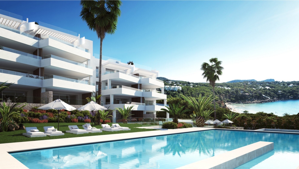 Spectaculair nieuw penthouse bij het strand met super zeezicht en dakterras met privé zwembad