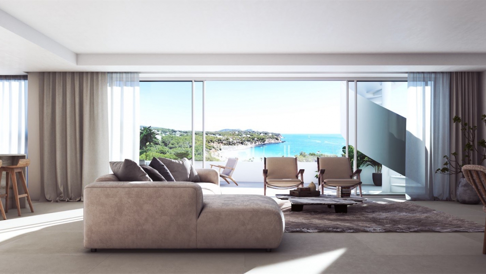 Spectaculair nieuw penthouse bij het strand met super zeezicht en dakterras met privé zwembad