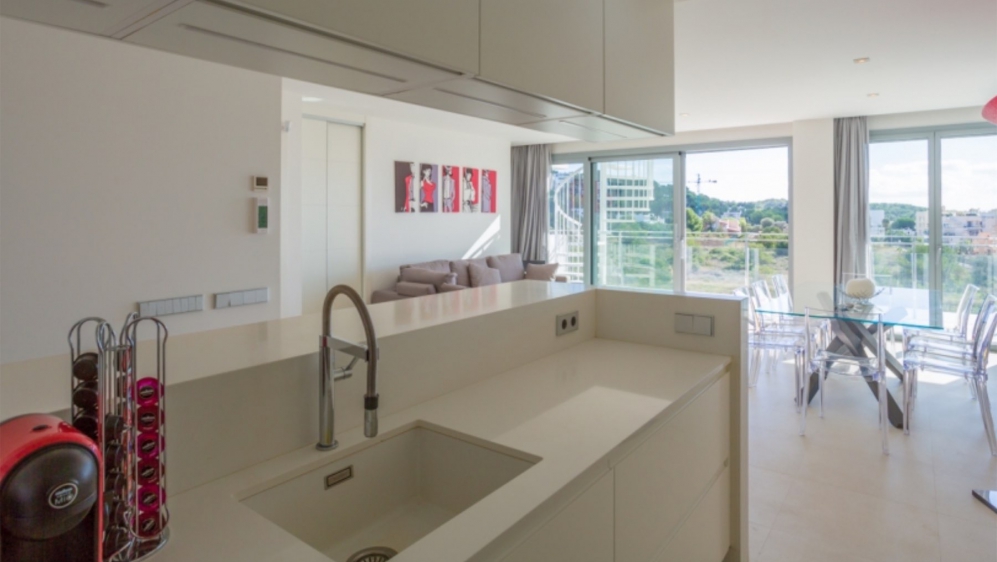 Contemporary penthouse with sea views located at walking distance to Talamanca Beach