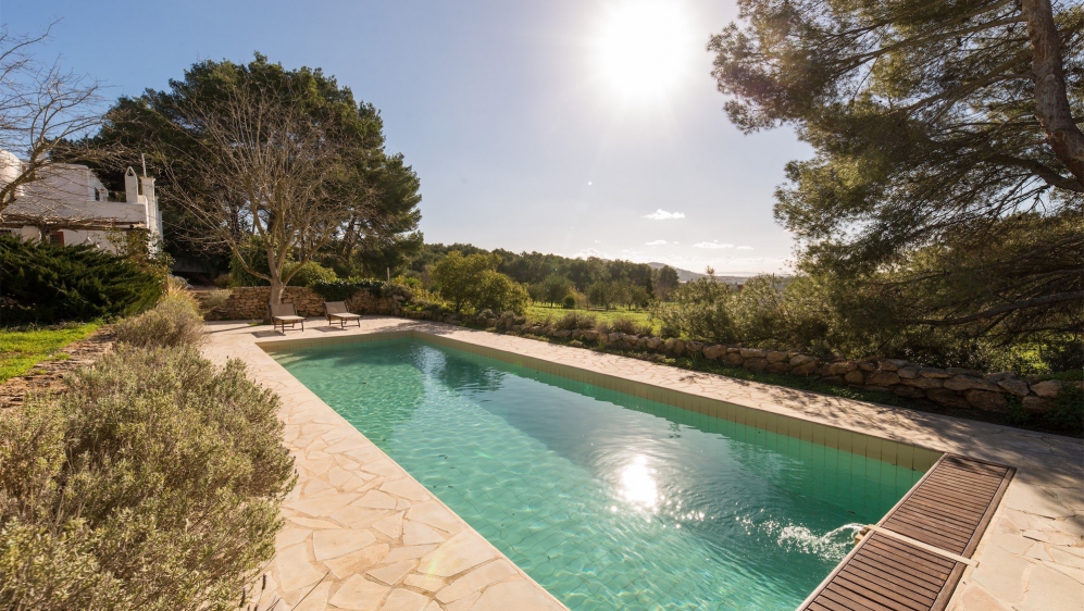 Superb Ibiza finca full of authentic details and stunning views close to Santa Gertrudis