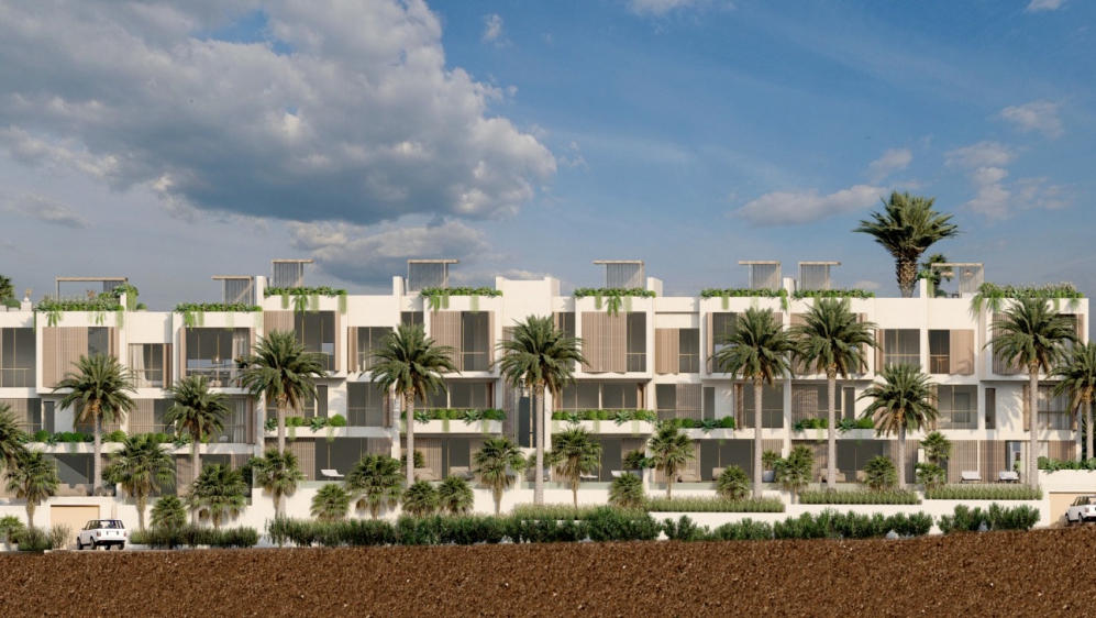High tech design appartementen met prive zwembad en zeezicht op toplocatie Talamanca