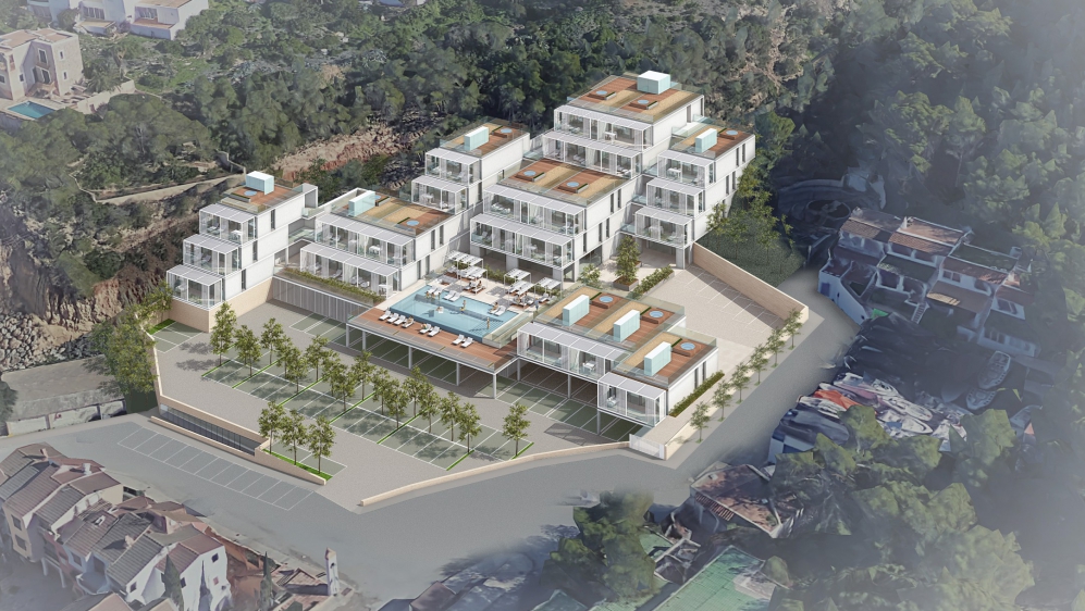 Stunning high tech design apartement in exceptional beachside location in Cala Vadella