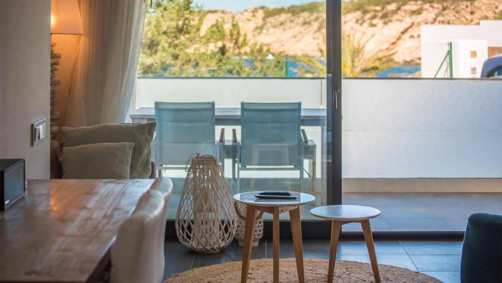 Brand new frontline beach apartment for sale in Cala Vadella