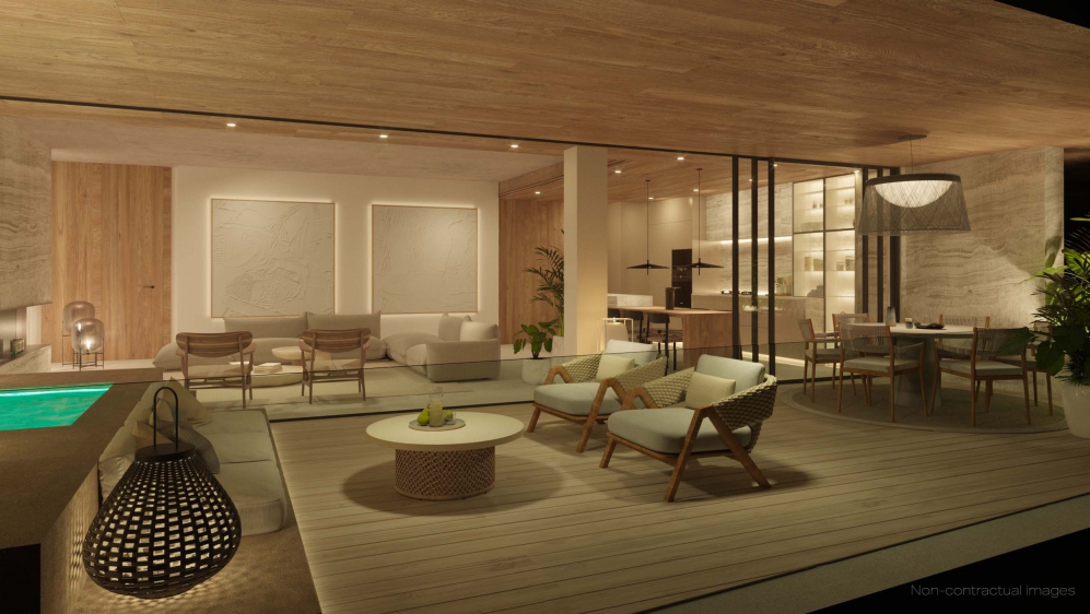 Luxurious Waterfront 2 bed  corner apartement in the marina of Santa Eulalia