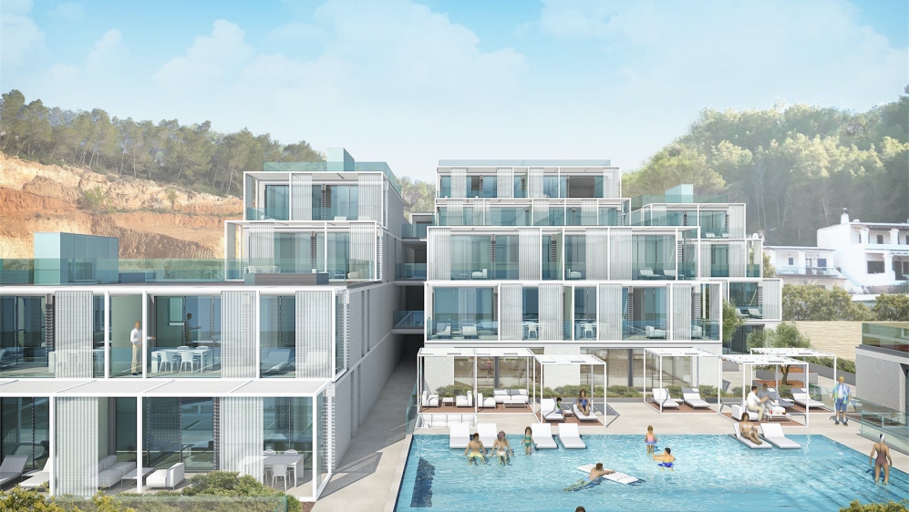High tech design appartementen aan het strand in Ibiza!