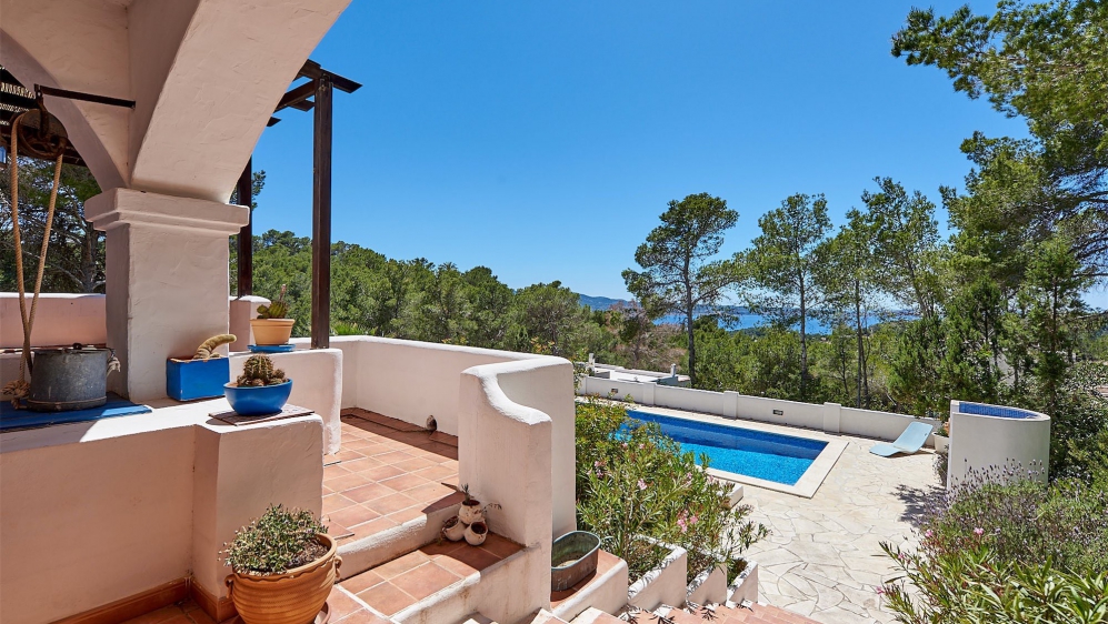 Amazing authentic Ibiza property with stunning sea views and huge potential to add value