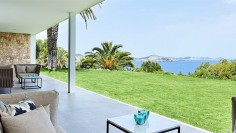 Amazing contemporary Ibiza style villa in Es Cubells with breathtaking views of the sea and Formentera