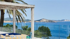 Amazing contemporary Ibiza style villa in Es Cubells with breathtaking views of the sea and Formentera