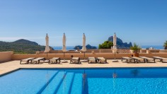 Luxury apartment with expansive terrace and breathtaking Es Vedrà views
