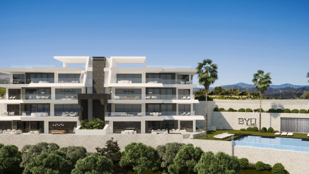 High end apartments and penthouses with a maximum of privacy and stunning sea views