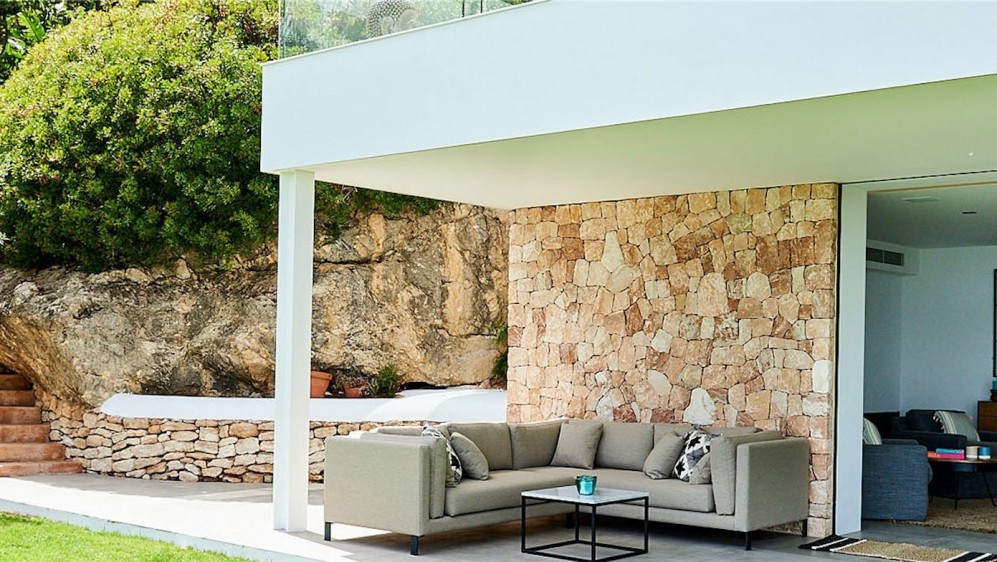 Amazing contemporary Ibiza style villa in Es Cubells with breathtaking views of the sea and Formentera
