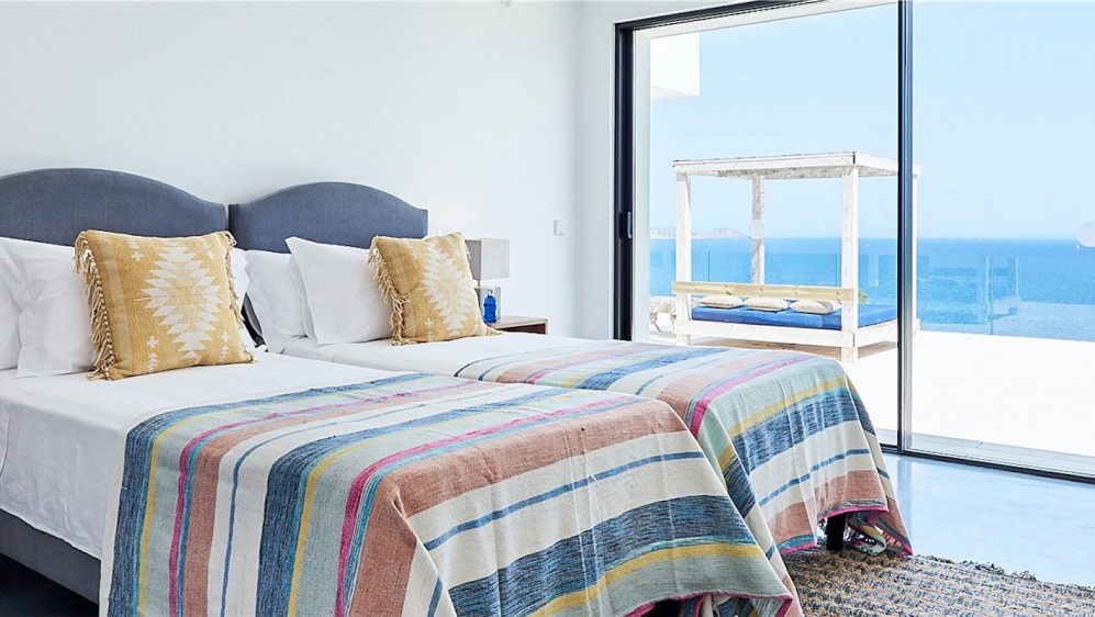 Amazing contemporary Ibiza style villa in Es Cubells with breathtaking views of the sea and Formentera