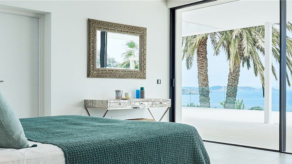 Amazing contemporary Ibiza style villa in Es Cubells with breathtaking views of the sea and Formentera